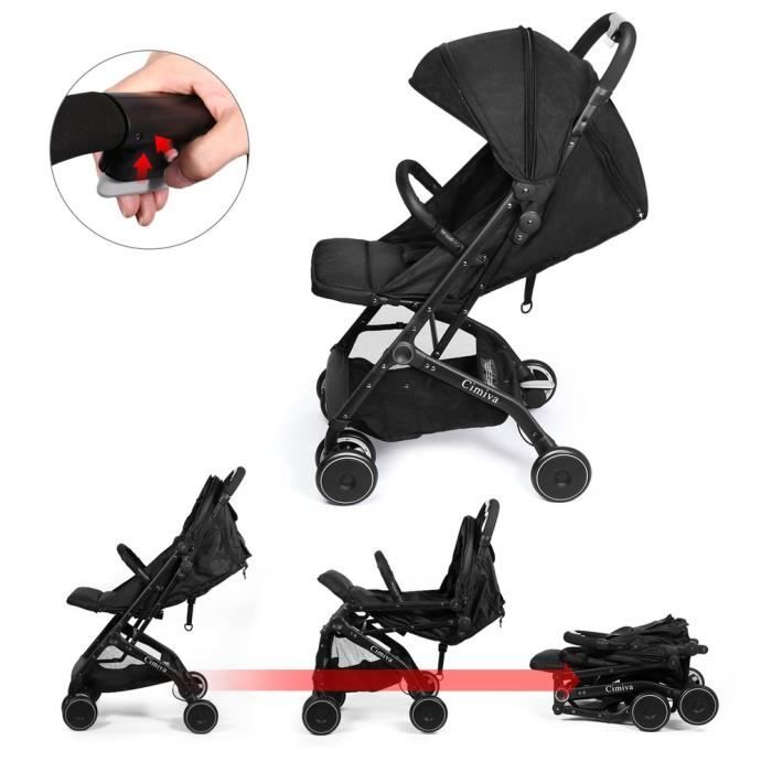 Cimiva Pliable Poussette Bebe Confort Citadine Noir Cdiscount Puericulture Eveil Bebe